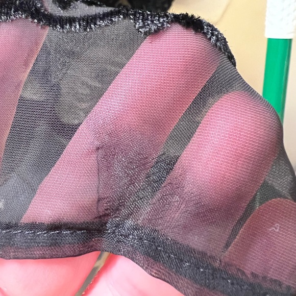 Carole Little Stretch Velvet Burnout Faux Wrap Maxi Dress Size 10 Black #0572 - Picture 7 of 9